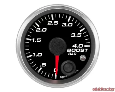 SpeedHut Boost Gauge 0-4.0bar Metric with Warning - GRM-BOOST-04