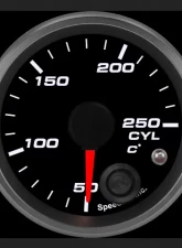 SpeedHut Cylinder Head Temperature Gauge 50-250C Metric with Warning                                     - GRM-CYLHEAD-01 - Image 2
