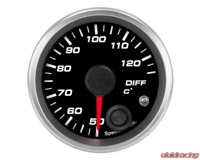 SpeedHut Diff Temp Gauge 50-125C Metric with Warning - GRM-DIFF-01
