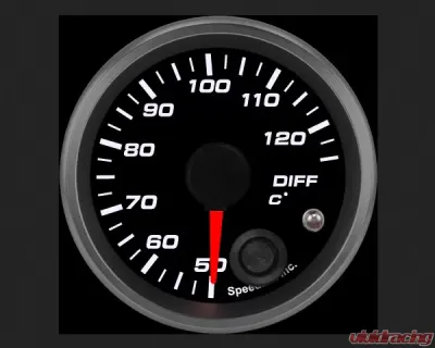 SpeedHut Diff Temp Gauge 50-125C Metric with Warning - GRM-DIFF-01