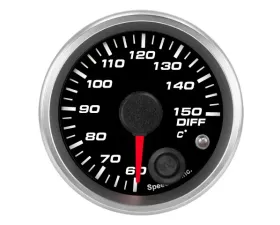 SpeedHut Diff Temp Gauge 60-150C Metric with Warning