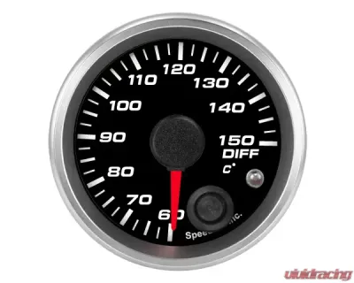 SpeedHut Diff Temp Gauge 60-150C Metric with Warning - GRM-DIFF-02