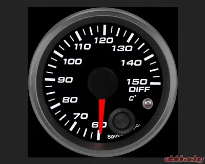 SpeedHut Diff Temp Gauge 60-150C Metric with Warning - GRM-DIFF-02
