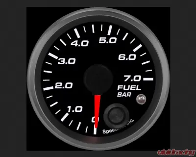 SpeedHut Fuel Pressure Gauge 0-7.0bar Metric with Warning - GRM-FUEL-01