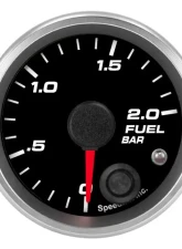 SpeedHut Fuel Pressure Gauge 0-2.0bar Metric with Warning                                     - GRM-FUEL-02 - Image 5