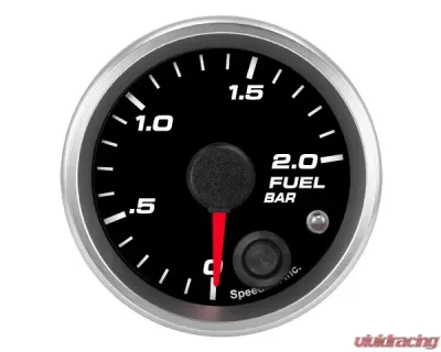 SpeedHut Fuel Pressure Gauge 0-2.0bar Metric with Warning - GRM-FUEL-02