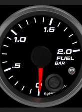 SpeedHut Fuel Pressure Gauge 0-2.0bar Metric with Warning                                     - GRM-FUEL-02 - Image 2