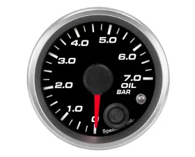 SpeedHut Oil Pressure Gauge 0-7.0bar Metric with Warning
