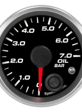 SpeedHut Oil Pressure Gauge 0-7.0bar Metric with Warning                                     - GRM-OIL-01 - Image 5