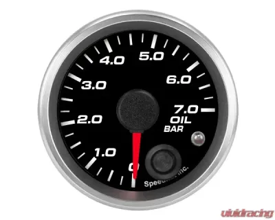 SpeedHut Oil Pressure Gauge 0-7.0bar Metric with Warning - GRM-OIL-01