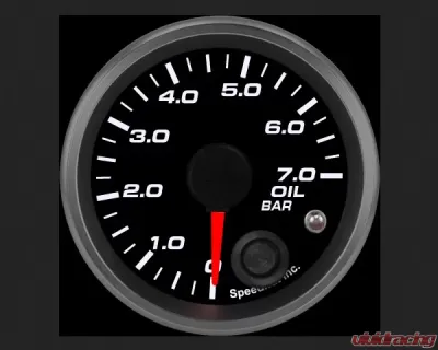 SpeedHut Oil Pressure Gauge 0-7.0bar Metric with Warning - GRM-OIL-01