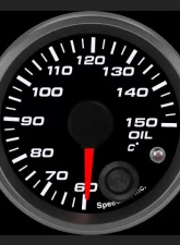 SpeedHut Oil Temp Gauge 60-150C Metric with Warning                                     - GRM-OILT-02 - Image 2