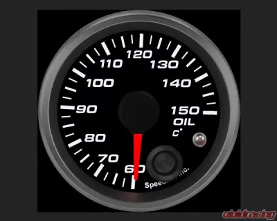 SpeedHut Oil Temp Gauge 60-150C Metric with Warning - GRM-OILT-02