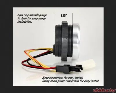 SpeedHut Trans Temp Gauge 60-150C Metric with Warning - GRM-TRNS-01