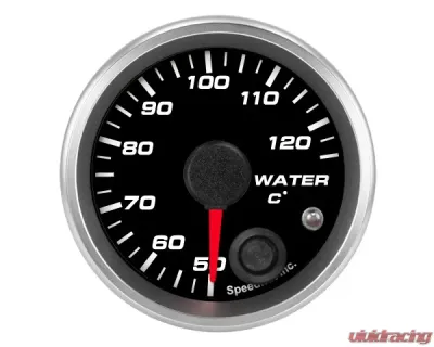 SpeedHut Water Temp Gauge 50-125C Metric with Warning - GRM-WTR-01