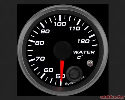 SpeedHut Water Temp Gauge 50-125C Metric with Warning - GRM-WTR-01