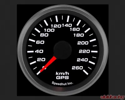 SpeedHut GPS Speedometer Gauge 260kmh Metric - GRM2-GPS-05