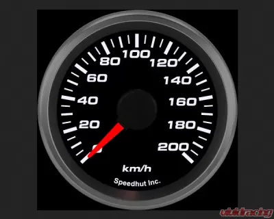 SpeedHut Speedometer Gauge 200kmh Metric Programmable - GRM2-SPEEDO-04