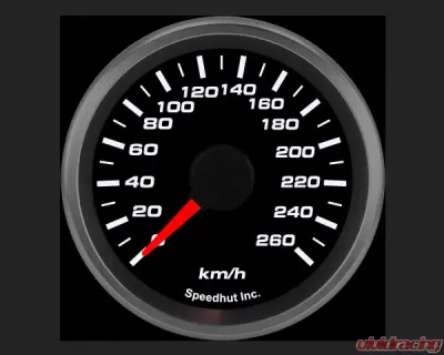 SpeedHut Speedometer Gauge 260kmh Metric Programmable - GRM2-SPEEDO-05