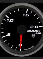 SpeedHut Boost Gauge 0-2bar Metric with Warning                                     - GRM258-BOOST-02 - Image 2