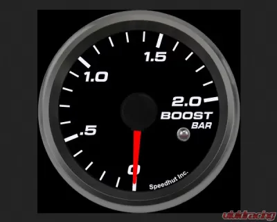 SpeedHut Boost Gauge 0-2bar Metric with Warning - GRM258-BOOST-02