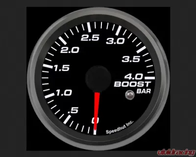 SpeedHut Boost Gauge 0-4bar Metric with Warning - GRM258-BOOST-04
