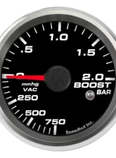 SpeedHut Boost/Vac Gauge 750mmhg-0-2bar Metric with Warning                                     - GRM258-BOOST-05 - Image 7