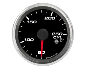 SpeedHut Cylinder Head Temperature Gauge 50-250C Metric with Warning