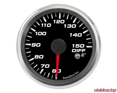 SpeedHut Diff Temp Gauge 60-150C Metric with Warning - GRM258-DIFF-02
