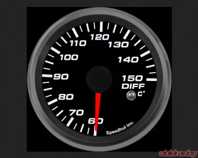 SpeedHut Diff Temp Gauge 60-150C Metric with Warning - GRM258-DIFF-02