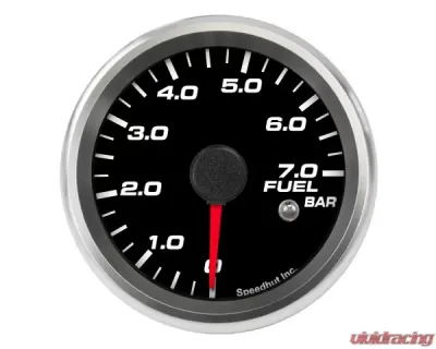 SpeedHut Fuel Pressure Gauge 0-7.0bar Metric with Warning - GRM258-FUEL-01