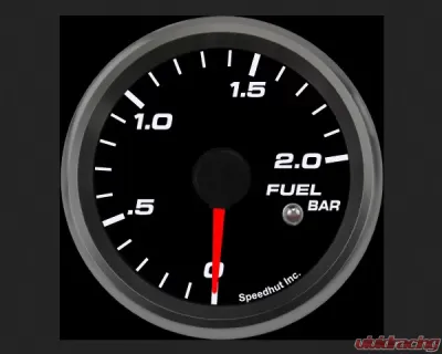 SpeedHut Fuel Pressure Gauge 0-2.0bar Metric with Warning - GRM258-FUEL-02