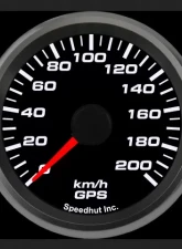 SpeedHut GPS Speedometer Gauge 200kmh Metric                                     - GRM258-GPS-04 - Image 2
