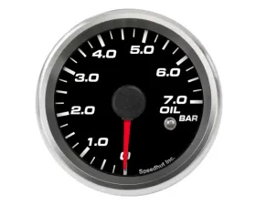 SpeedHut Oil Pressure Gauge 0-7bar Metric with Warning