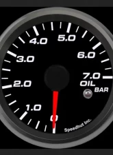 SpeedHut Oil Pressure Gauge 0-7bar Metric with Warning                                     - GRM258-OIL-01 - Image 2