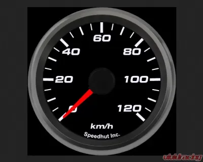 SpeedHut Speedometer Gauge 120kmh Metric Programmable - GRM258-SPEEDO-03