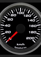 SpeedHut Speedometer Gauge 200kmh Metric Programmable                                     - GRM258-SPEEDO-04 - Image 2
