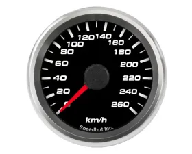 SpeedHut Speedometer Gauge 260kmh Metric Programmable