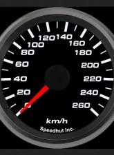 SpeedHut Speedometer Gauge 260kmh Metric Programmable                                     - GRM258-SPEEDO-05 - Image 2