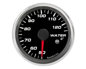 SpeedHut Water Temp Gauge 50-125C Metric with Warning