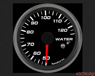 SpeedHut Water Temp Gauge 50-125C Metric with Warning - GRM258-WTR-01