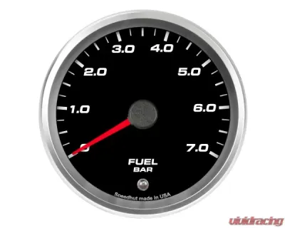 SpeedHut Fuel Pressure Gauge 0-7bar Metric with Warning - GRM338-FUEL-01
