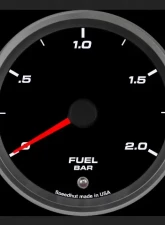 SpeedHut Fuel Pressure Gauge 0-2.0bar Metric with Warning                                     - GRM338-FUEL-02 - Image 2