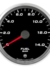SpeedHut Fuel Pressure Gauge 0-14bar Metric with Warning                                     - GRM338-FUEL-03 - Image 4