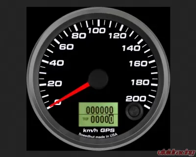 SpeedHut GPS Speedometer Gauge 200kmh Metric - GRM338-GPS-01