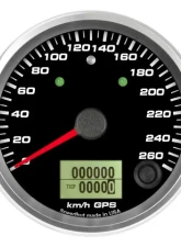 SpeedHut GPS Speedometer Gauge 260kmh Metric | with Turn Signal and High Beam                                     - GRM338-GPS-03T - Image 4