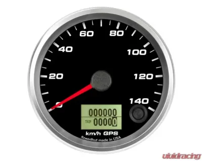 SpeedHut GPS Speedometer Gauge 140kmh Metric - GRM338-GPS-04