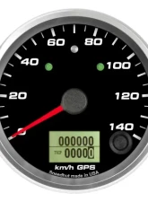 SpeedHut GPS Speedometer Gauge 140kmh Metric | with Turn Signal and High Beam                                     - GRM338-GPS-04T - Image 4