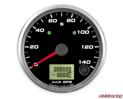 SpeedHut GPS Speedometer Gauge 140kmh Metric | with Turn Signal and High Beam - GRM338-GPS-04T