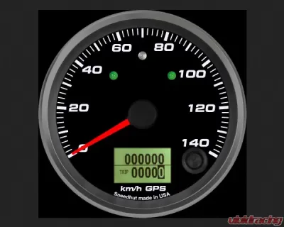 SpeedHut GPS Speedometer Gauge 140kmh Metric | with Turn Signal and High Beam - GRM338-GPS-04T